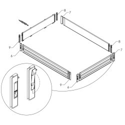 Zaczep prawy do zamknięcia pionowego lewego Scattolini, 0331205